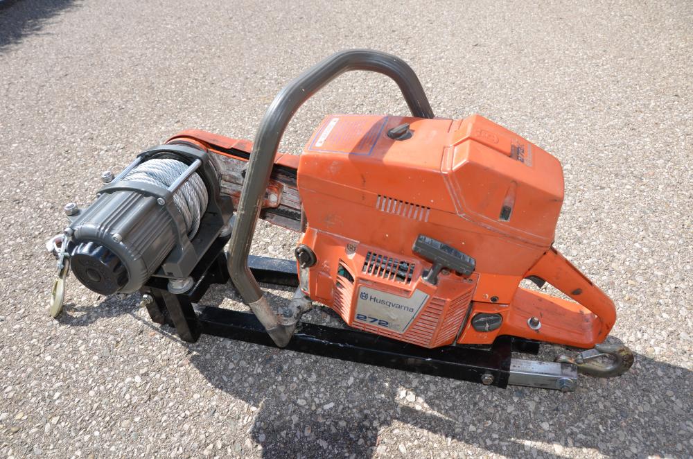 Homemade chainsaw winch how to
